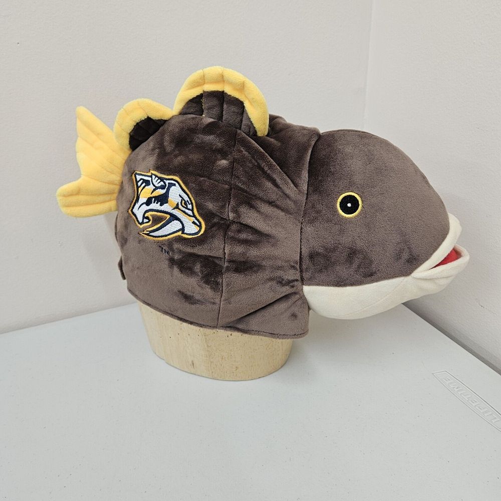 Nashville Predators Hockey Catfish Plush Adjustable Novelty Hat RARE